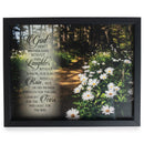 Didn't Promise Days Without Pain Laughter White Daisy 11 x 14 Wood and Glass Wall Tabletop Frame