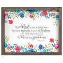 Trust Your Unfailing Love Floral Clear 14 x 11 MDF Wood Wall and Tabletop Frame