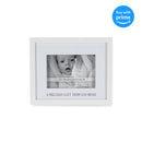 Precious Gift From Above Creamy White 11 x 9 Wood and Glass Decorative Wall and Tabletop Frame