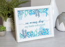 Oceans Deep Faith Will Stand Blue Coral 11 x 9 Wood and Glass Decorative Wall and Tabletop Frame