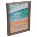 Difficult Roads Lead Beautiful Destinations Blue 15 x 12 MDF Decorative Wall and Tabletop Frame