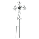 Dicksons Filigree Medallion Cross Metal 31.25 Inch Metal Outdoor Garden Stake