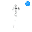 Dicksons Filigree Medallion Cross Metal 31.25 Inch Metal Outdoor Garden Stake