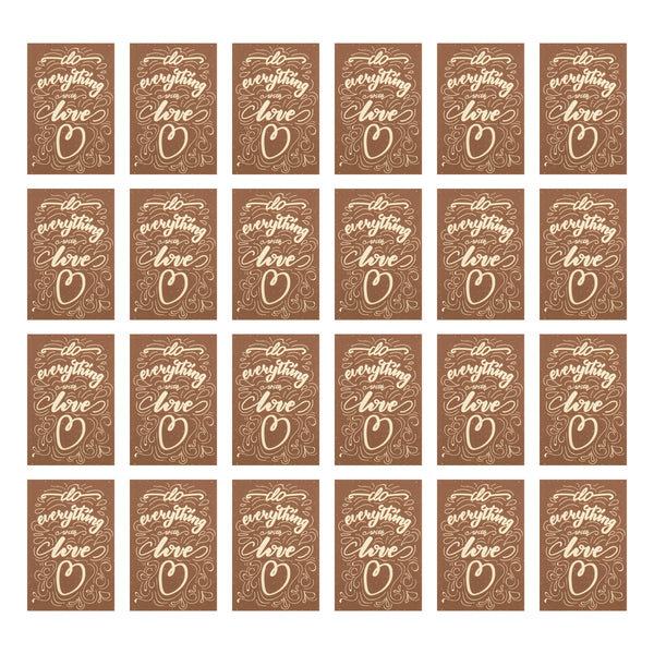 Everything with Love Brown 3 x 2 Cardstock Itty Bitty Bookmark Pack of 24