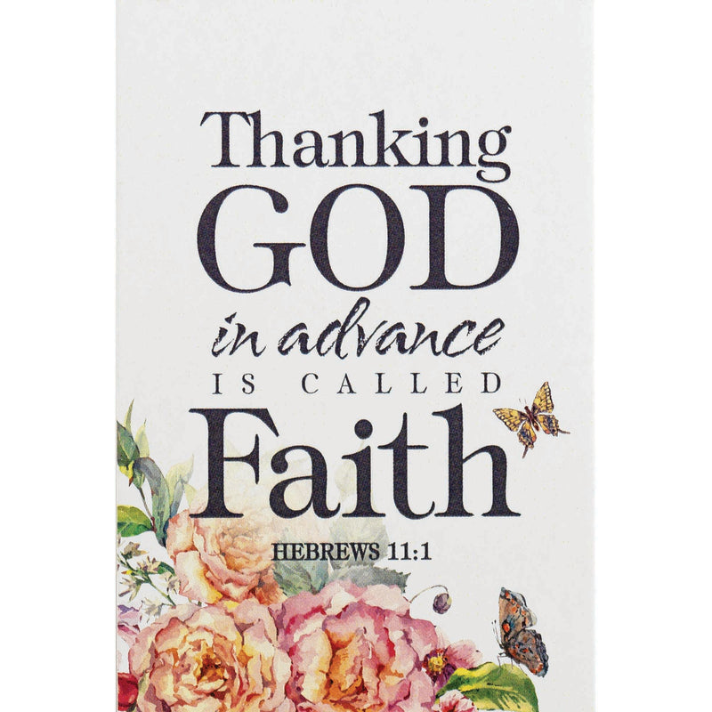 Thanking In Advance Faith Floral 3 x 2 Cardstock Itty Bitty Bookmarks Pack of 24