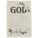 God Is Within Her Won't Fail Distressed Brown Jesus 3 inch Resin Decorative Tabletop Figurine