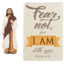 Fear Not With You Weathered Brown 3 inch Resin Decorative Tabletop Figurine