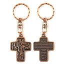 Dicksons Bronze Metal Footprints in The Sand Key Ring Keychain