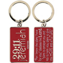 Dicksons Jeremiah 29:11 Hope and a Future Red Silver Epoxy Christian Key Ring Keychain