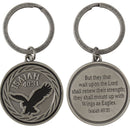 Dicksons Wings As Eagles Brushed Silver 2.5 Inch Zinc Alloy Keyrings Pack of 6