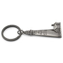 Light Of The World Silver Tone Lighthouse 2 inch Zinc Alloy Automotive Key Chain Ring Accessory