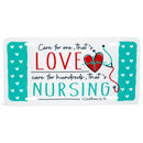 Care Love Nursing Teal 12 x 16 Aluminum License Plate Accessory