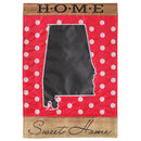 Magnolia Garden State of My Heart Alabama Home Sweet Home Red 13 x 18 Small Double Applique Burlap Outdoor House Flag