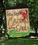 Magnolia Garden Cajun in My Soul Cajun 13 x 18 Small Double Applique Outdoor House Flag