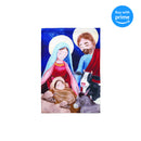 Magnolia Garden Holy Family W/Animals Nativity Scene 29 x 42 Large Double Applique Outdoor Christmas House Flag