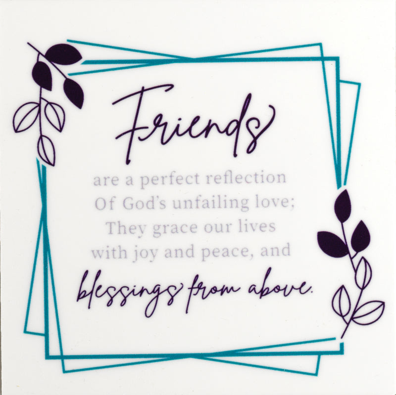 Friends Perfect Reflection Plum 2.5 x 2.5 Vinyl Decorative Magnetic Bookmark