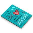Care Love Nursing Teal 2.5 inch Hardboard Refrigerator Magnet