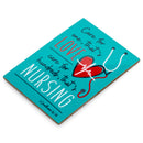 Care Love Nursing Teal 2.5 inch Hardboard Refrigerator Magnet