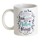 Friendship Isn't A Big Thing Million Things Teal 11 ounce Ceramic Novelty Coffee Mug