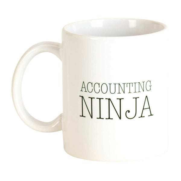 Accounting Ninja Classic White 11 ounce Ceramic Inspirational Novelty Coffee Mug
