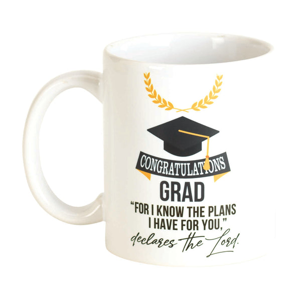Congratulations Grad Classic White 11 ounce Ceramic Novelty Coffee Mug