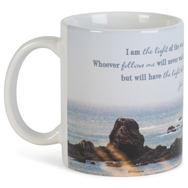 Light Of The World White Lighthouse 11 ounce Ceramic Novelty CafŽ Coffee Tea Cup Mug