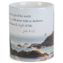 Light Of The World White Lighthouse 11 ounce Ceramic Novelty Cafe Coffee Tea Cup Mug