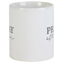 Pray Often Black White 11 ounce Ceramic Novelty Cafe Coffee Tea Cup Mug