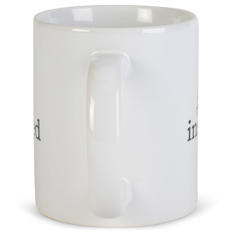 Feel Inspired Black White 11 ounce Ceramic Novelty Cafe Coffee Tea Cup Mug