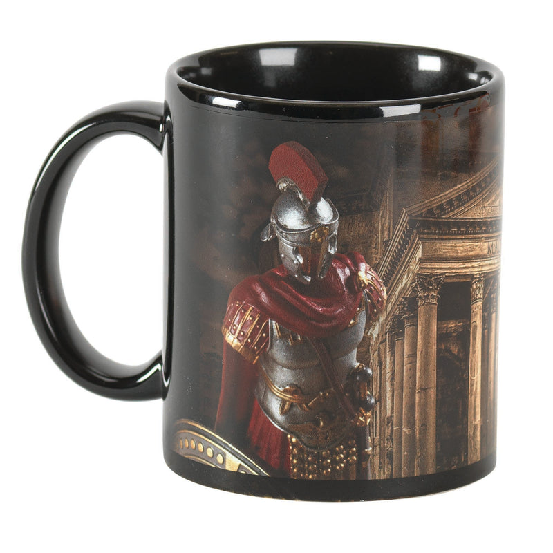 Full Armor Antique Black 11 ounce Ceramic Novelty CafŽ Coffee Tea Cup Mug