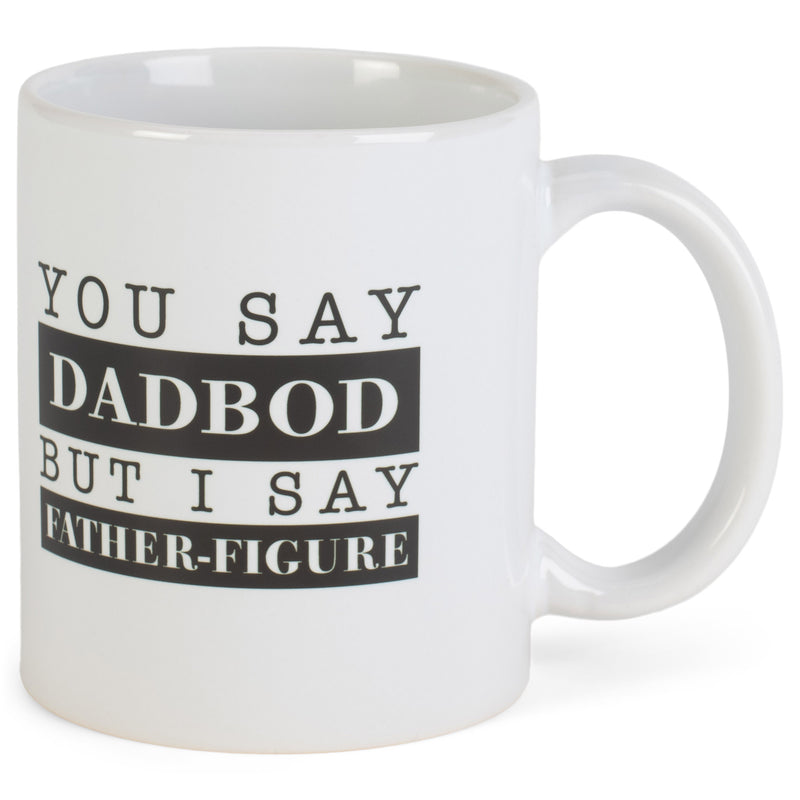 Dad Bod Father Figure Black 11 ounce Ceramic Novelty Cafe Coffee Tea Cup Mug