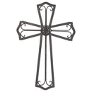 Dicksons Medallion Open Black 18 Inch Metal Decorative Hanging Wall Cross