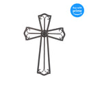 Dicksons Medallion Open Black 18 Inch Metal Decorative Hanging Wall Cross