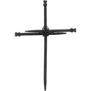 Dicksons Small Three Driven Nails Brown Rust Look 8.5 Metal Wall Cross