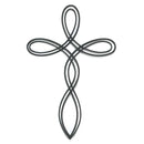 Dicksons Open Oval Flowing Metal 16 inch Decorative Wall Cross