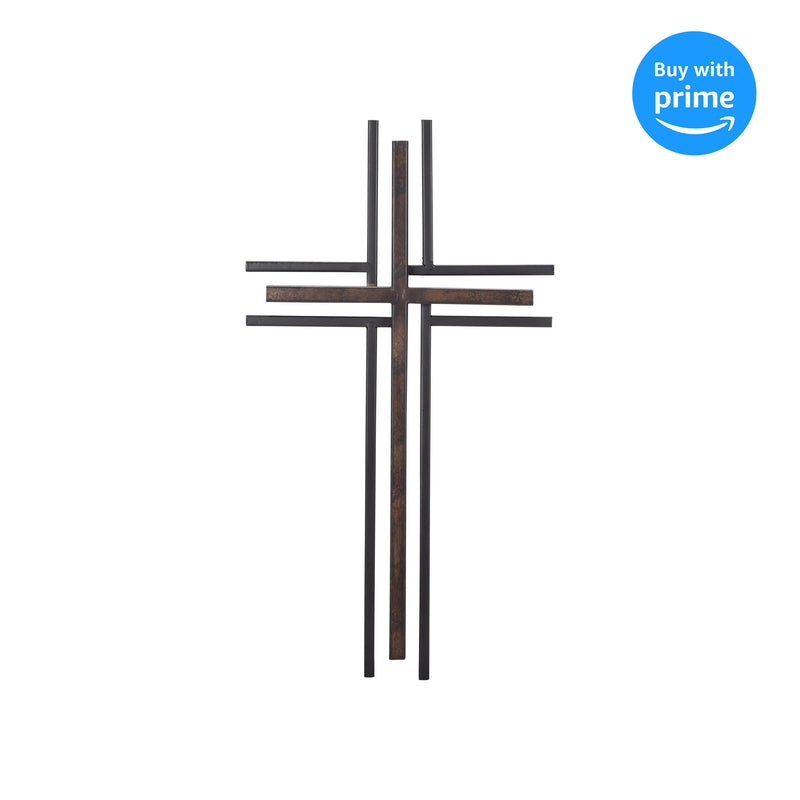 Dicksons Double Layer 16 inch Decorative Metal Wall Cross