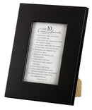 10 Commandments Textured White 8 x 7 MDF Decorative Wall or Tabletop Picture Photo Frame