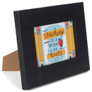 Teaching Is A Work Of Heart Yellow Pencil 6.5 x 9 MDF Decorative Wall and Tabletop Frame