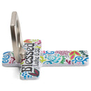 Blessed Luke 6:38 Blue Doily 3 inch Vinyl Cell Phone Ring Holder Stand