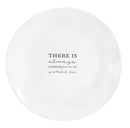 Always Something Grateful For Black 10.25 inch Melamine Decorative Serving Platter