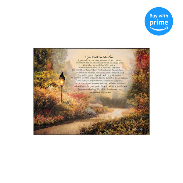 Dicksons If You Could See Me Now Path 15 x 11 Inch Wood Wall Hanging Plock Plaque