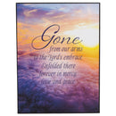 Gone From Our Arms Purple Golden Sunset 8 x 6 MDF Decorative Wall and Tabletop Frame