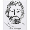 Dicksons Seek His Face Continually Artistic Christ Pale Blue 8 x 10 Wood Wall Sign Plaque