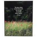 Grass Withers Flowers Fall Green Meadow 9.5 x 8 MDF Decorative Wall and Tabletop Frame