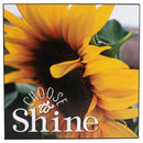 Choose To Shine Yellow Sunflower 8 x 8 MDF Decorative Wall and Tabletop Frame