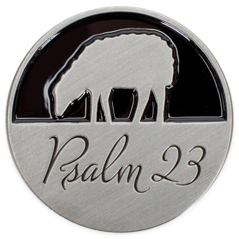 Dicksons Shepherd Scripture Sheep Silver Tone 1 inch Metal Pocket Challenge Coin