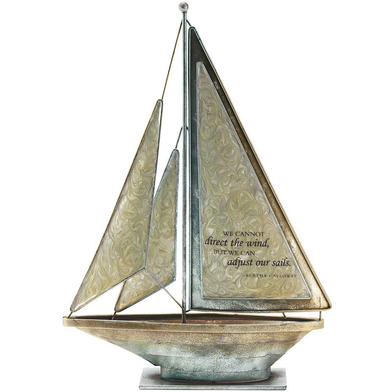 Dicksons We Can Adjust Our Sails Bertha Calloway 12 x 9.5 Metal Table Top Sailboat Figurine Decoration