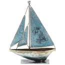 Dicksons with God All Things Possible Matthew 19:26 6 x 5 Metal Table Top Sailboat Figurine Decoration
