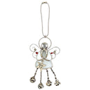 Dicksons Faith Star Guardian Angel Silver Tone 4 Inch Metal Auto Mirror Dangle Car Charm