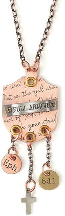 Dicksons Inspirational Tri Tone Rearview Mirror Hanging Charms (Full Armor)